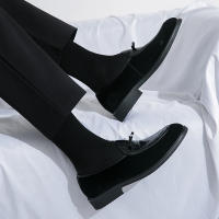 Mocasines de piel sintética para hombre, zapatos informales de cuero sintético, a la moda, para negocios, bodas y fiestas - details 25
