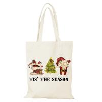 Regalo de Año Nuevo, bolso de hombro para mujer, bolsas de tela de dibujos animados, bolso de mano de Anime de Feliz Navidad, bolso de lona, ​​bolsos de compras ecológicos - details 8