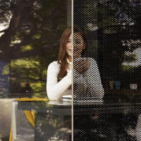 Pegatina de malla autoadhesiva para ventana de vidrio, película de aislamiento térmico para privacidad de habitación, parasol para ventana de oficina y coche, Anti-UV - details 8