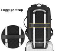Mochila de viaje impermeable para hombre, morral escolar para ordenador portátil de negocios, de 15,6 pulgadas, con carga USB - details 9