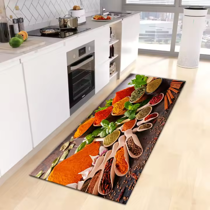 Alfombra de cocina moderna Alfombra antideslizante para el hogar, pasillo, dormitorio, sala de estar, decoración, suelo, balcón, baño - 1