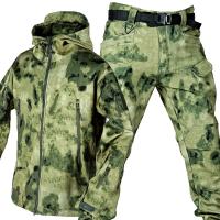 Conjunto de top y pantalones de motocicleta para hombre, chaqueta gruesa de felpa a prueba de viento para exteriores, Otoño e Invierno - details 8