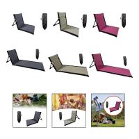 Floor Chair with Backrest, Camping Chair, Lounge Chair with Storage Bag, Folding