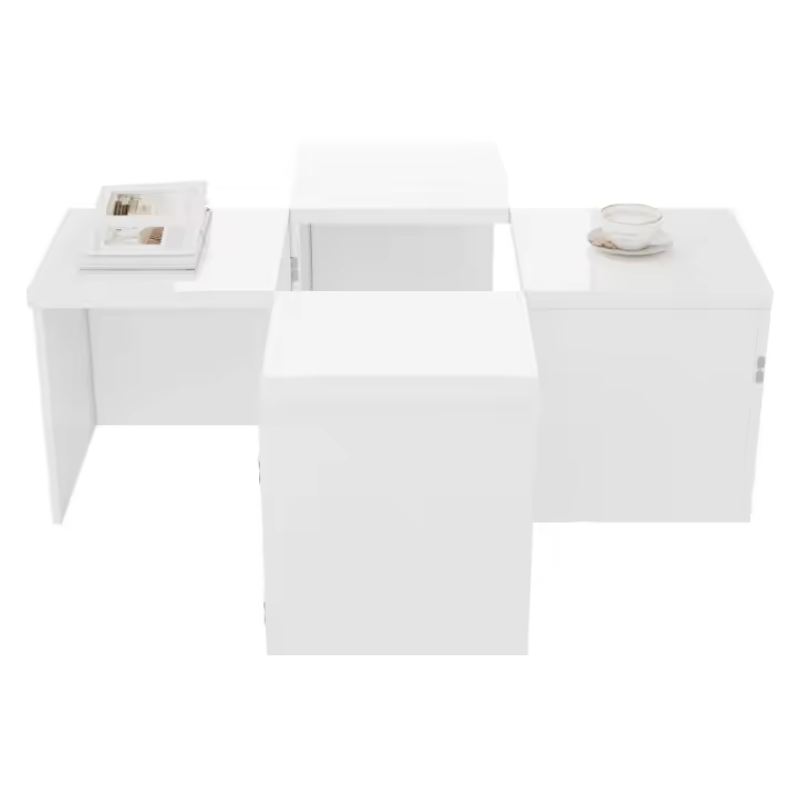 Mesa de centro, mesa de centro DIY, mesa de alto brillo, combinación gratuita - 1