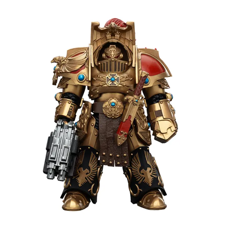 JOYTOY 1/18 figura de acción The Horus Heresy Legio Custodes Aquilon Terminator Squad Aquilon con Lastrum Storm Bolter - 1
