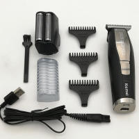Kemei-Afeitadora eléctrica 2 en 1 para hombre, recortadora de barba y pelo de cabeza baldeada de 0mm, maquinilla de afeitar recíproca, máquina de afeitar con acabado - details 15