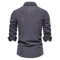 Nueva camisa de pana de otoño, camisa de manga larga para hombre, informal, delgada, versátil, a la moda - details 6
