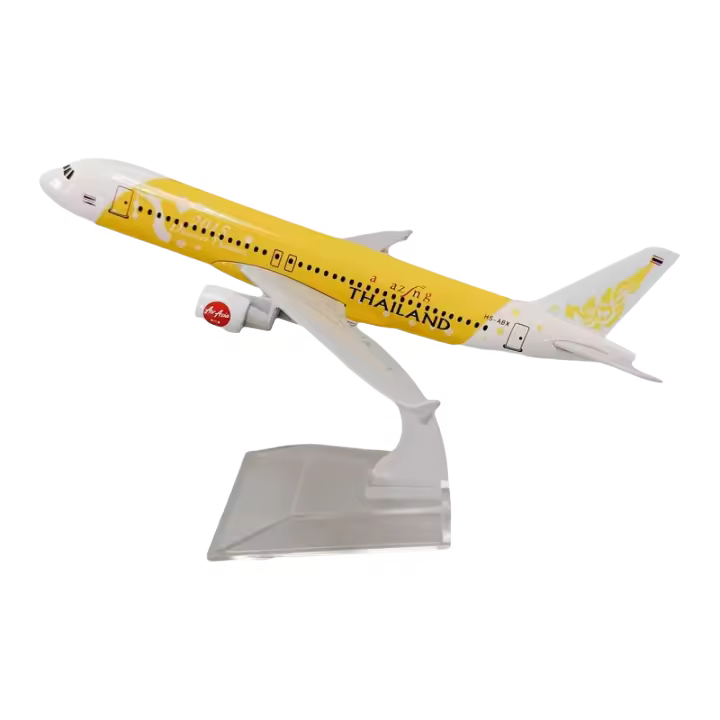 Modelo De Avión A320 De Thailand Airlines 16CM En Aleación De Metal Regalo De Colección Para Hobby Simulación De Decoración - 1