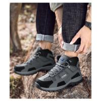 Par de zapatos de senderismo para hombre y mujer, botas de Trekking para escalada de montaña, botines antideslizantes para trabajo al aire libre - details 8