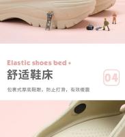 Pantuflas de verano para mujer 2025, nuevas, suaves, lindas, de dibujos animados, con suela gruesa antideslizante, para parejas, para pisar la mierda. - details 6