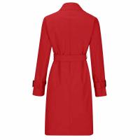 Abrigo de Trench de Moda Casual para Mujer con Cinturón Desmontable y Bolsillos Diseño de Cierre de Doble Botonadura Material Exterior de Poliéster Abrigo de Tren de Largo Medio para Otoño/Invierno - details 8