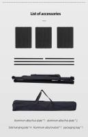Mesa plegable ajustable de aleación de aluminio para acampar al aire libre, panel desmontable, mesa de barbacoa, IGT, cocina móvil - details 11