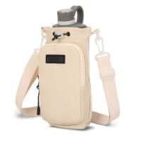Correa para el hombro, bolsa portadora de botella de agua, bolsillo frontal, bandolera impermeable, bolso para botella de agua, asa, soporte portátil para botella de agua - details 12