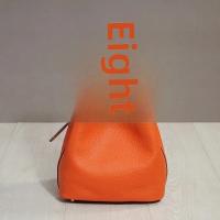 Moda cuero genuino kraft bolsa de almuerzo, bolsa de cubo boca, canasta de comida - details 18
