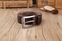 Cinturones de diseñador para hombre, piel de vaca auténtica de alta calidad, color marrón, de lujo,talla grande, 100% grano real - details 28