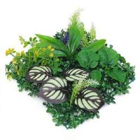 Panel de pared de plantas artificiales DIY, hoja de planta de arce de simulación realista duradera, alfombra de eucalipto Artificial verde de 25x25cm - details 16