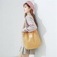Bolsos de hombro de lona sólida, bolso de compras ambiental, bolsos de mano, bolso informal para mujer - details 0