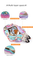 Bolsa de Gimnasio Fitness Colorida Bolsas de Viaje para Zapatos Separación Seca y Húmeda Bolsa de Hombro para Deportes al Aire Libre Bolsa de Yoga para Mujer - details 2