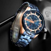 Reloj de Acero Inoxidable con Cuarzo de Lujo CURREN 8333 Accesorio Individual para Hombres de Negocios Resistente al Agua Moda Casual - details 3