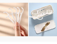 Dispensautomático de Floss dispensador automático de Floss Dental Floss Storage Box Reusable Floss Toothpicks Container Portable Teeth Flosser Holder Tool - details 3