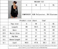 Vestido de estilo intelectual simple para mujeres con tirantes abiertos y faldas cortas negras - details 0