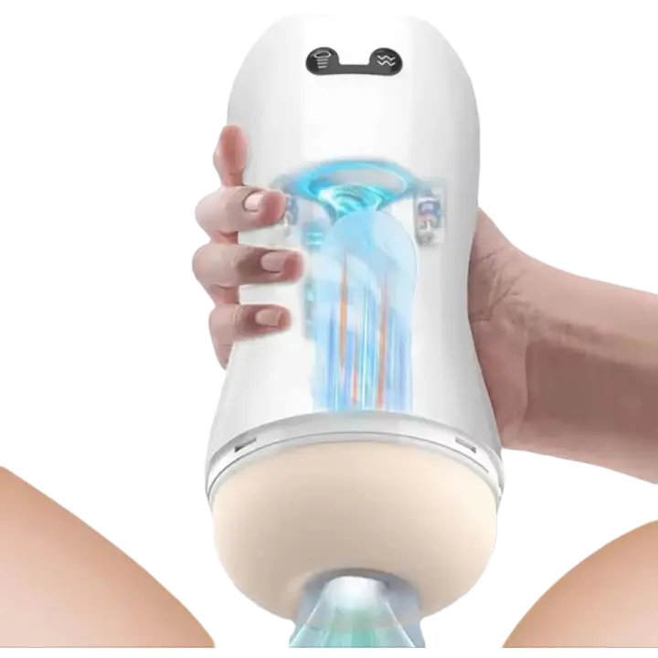 Mamada automática Chupando Masturbadores para hombres Vibrador de vagina Copa de masturbación masculina Coño Bolsillo Calentado Tienda de sexo para adultos Copa masturbadora masculina automática Vibrador para hombres Máquina de succión masturbadora Coño v - 1