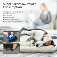Fuente de Agua Automática para Gatos con Luz LED Capacidad de 2L Dispensador de Agua para Mascotas con Filtro de Reciclación Alimentos y Agua - details 4