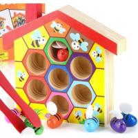 Juguetes Montessori para niños, Juego de Madera con Pinzas,para Aprendizaje de Colores y Habilidades, 3 años - details 1