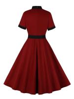 Elegante Vestido Largo de Algodón Retro Cuello con Lazo Estilo Vintage para Mujeres Moda de Verano - details 2