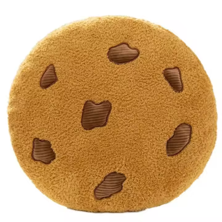 Juguete de peluche creativo de forma redonda de Chocolate y galletas con almohada de asiento para aperitivos y comida realista, regalo perfecto - 1