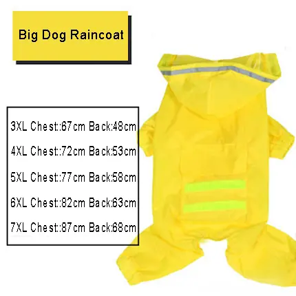 HOOPET-chubasquero para perro, abrigo de lluvia para mascotas, chaqueta impermeable para Labrador, Golden Retriever - 1