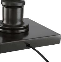 Base de pie ajustable para lámpara o faro SArm de 54 pulgadas de alto, luz descendente brillante de metal oscuro para sala de estar - details 4