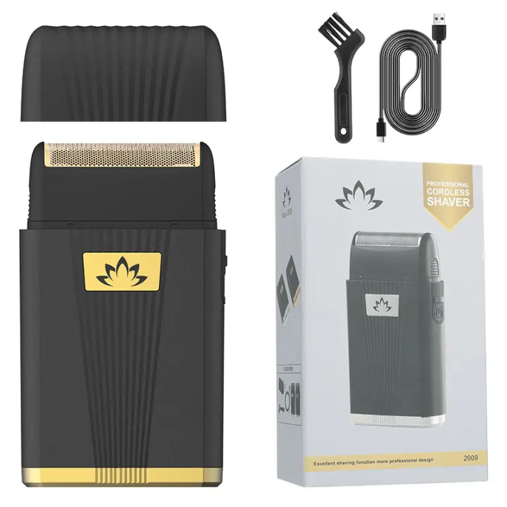 Afeitadora de lámina, Afeitadora eléctrica para hombres, Afeitadora eléctrica profesional, afeitadora de cabeza para hombres calvos, suministros de peluquero inalámbricos - 1