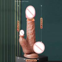 Leten Realista Telescópico Consolador Vibrador Femenino, Consoladores de Calefacción Punto G Vibradores de Estimulación Anal para Mujeres - details 5