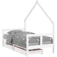Estructura de Cama Infantil con cajones Madera de Pino 80x160cm - details 85