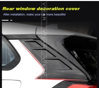 Cubierta de decoración de ventana lateral para Toyota RAV4 XA50 2019-2023 en fibra de carbono ABS con estilo exterior modificado pegatinas peluche - details 1