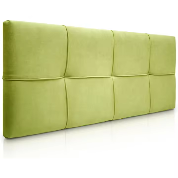 Cabecero de Cama tapizado, Modelo Cuadrado para Camas de 150 (160 x 57 cm) Tela Salmón - 1
