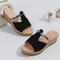 Sandalias Matsuke de tacón alto con punta abierta, huecas, con suela gruesa y talla grande para mujer, ropa de verano. - details 6