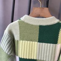 Suéter de punto para niños, suéter de fondo suelto a cuadros de Edición coreana para primavera y otoño, abrigo, suéter de invierno para bebé - details 7