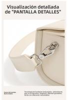Bandolera de cuero de vaca portátil pequeña bolsa cuadrada para mujer - details 11