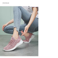 Zapatillas de running ligeras de malla con suela blanda para mujer, zapatillas deportivas informales huecas y transpirables - details 6
