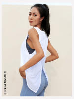 Camiseta deportiva sin mangas de malla para mujer, ropa de Fitness, Yoga, EVJ, 7 colores - details 5