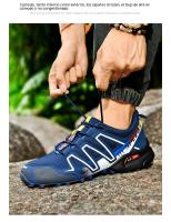 Zapatillas de senderismo al aire libre para hombre, zapatos planos de escalada, Trekking con cordones, ciclismo de montaña, transpirables - details 23