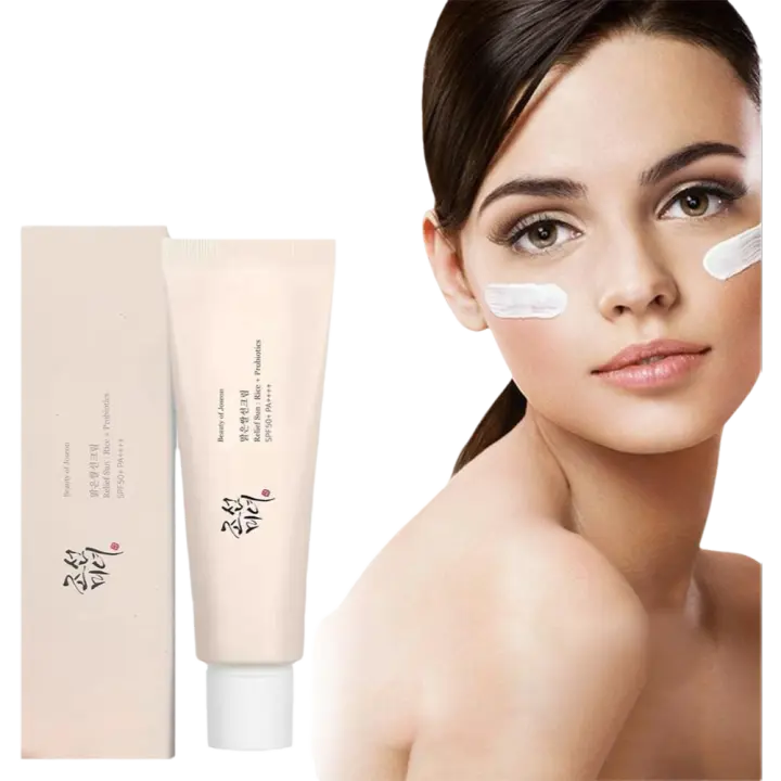 Crema de Protección Solar SPF50+ Probiótico de Arroz Coreano Crema Blanqueadora para la Piel - 1