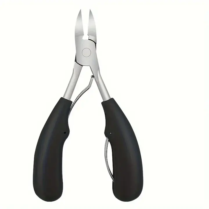 Cortauñas cóncavo de acero inoxidable de grado profesional para uñas gruesas y uñas encarnadas, hoja curva afilada para fácil ajuste - 1