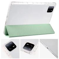Funda con portalápices 6s, triple, de piel sintética, suave, TPU, para tableta Xiaomi Pad 6S Pro, 12,4 pulgadas - details 0