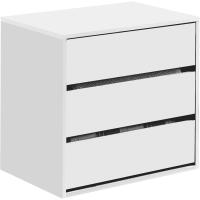 Tres cajones, Acabado en Blanco Mate, Dimensiones: 60 cm (Ancho) x 57 cm (Alto) x 44 cm (Fondo) - details 0