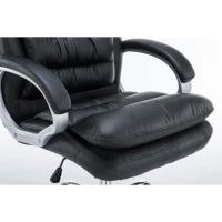 Silla De Oficina Vancouver XXL En Simil Cuero & Regulable En Altura I Silla De Escritorio Ergonómica & con Ruedas, Color:Negro - details 7
