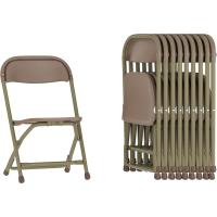 10 sillas Plegables de plástico para niños, Color borgoña, Juego de 10 - details 11