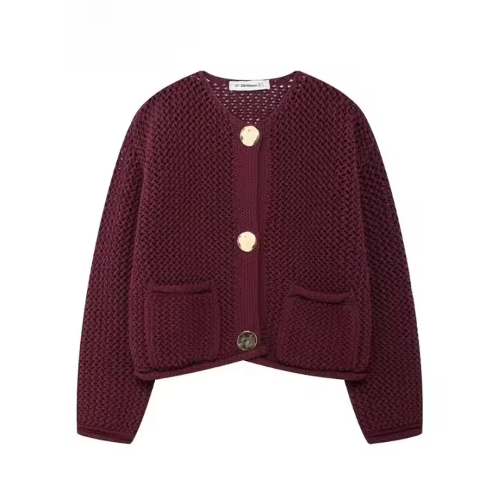 Suéter sual de otoño/invierno para mujer, pan de punto - 1